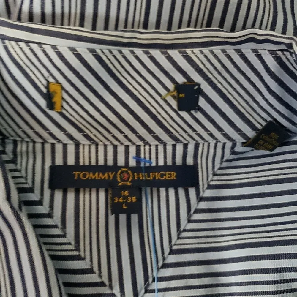 Tommy Hilfiger Striped Shirt  Men's Size XL Pocket